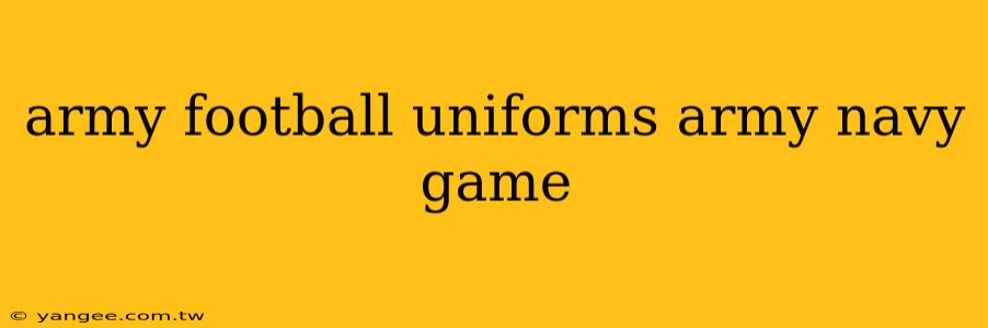 army football uniforms army navy game