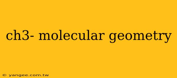 ch3- molecular geometry