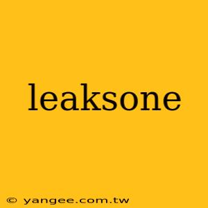 leaksone