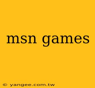 msn games