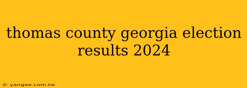 thomas county georgia election results 2024