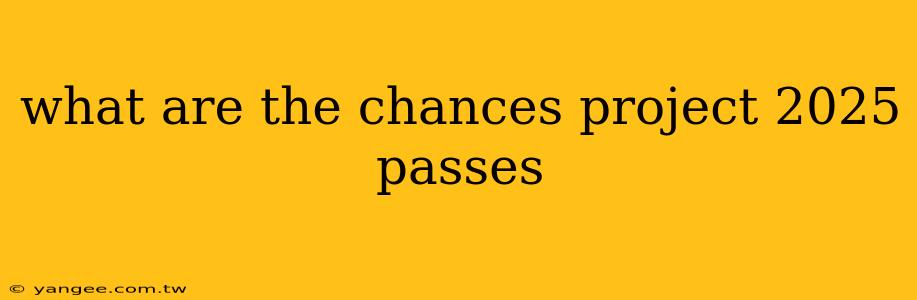 what are the chances project 2025 passes