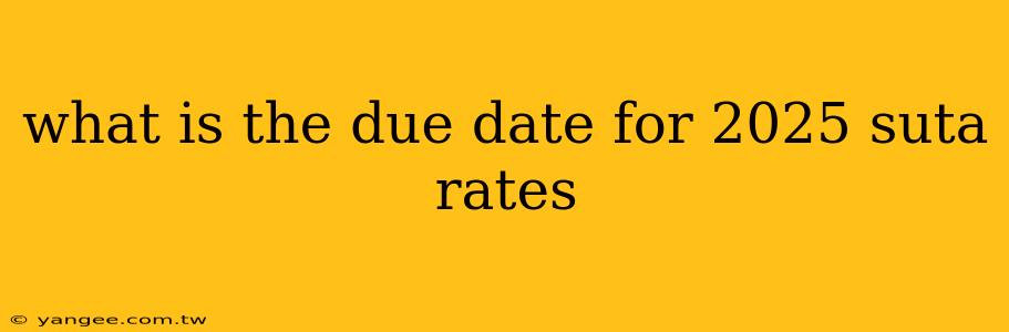 what is the due date for 2025 suta rates