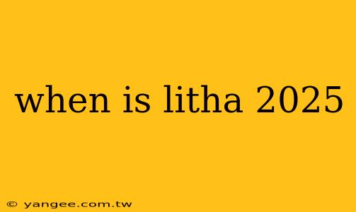 when is litha 2025