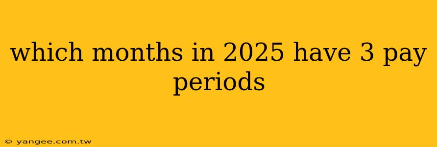 which months in 2025 have 3 pay periods